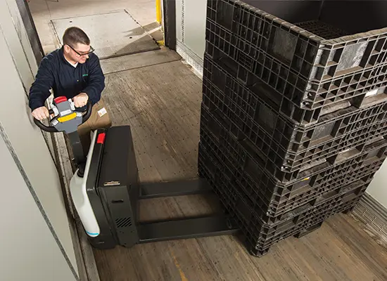 Pallet Rider Components Electric Pallet Truck: Walkie Rider/Pallet Rider – WLX Series | UniCarriers